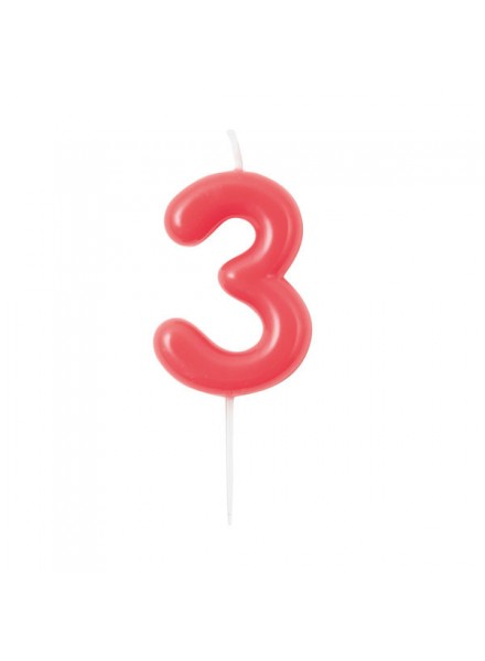 CANDELINA GLOSSY N 3  CM 10.5 LAMPONE