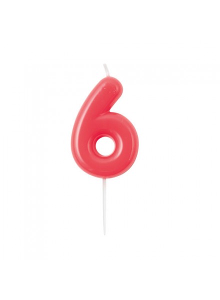 CANDELINA GLOSSY N 6  CM 10.5 LAMPONE