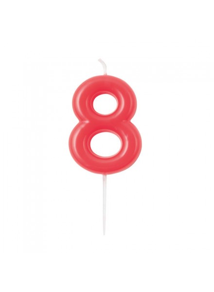 CANDELINA GLOSSY N 8 CM 10.5 LAMPONE