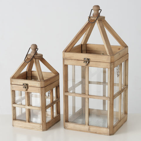 SET 2 LANTERNE TORRE M.MISTI H 38-56 CM