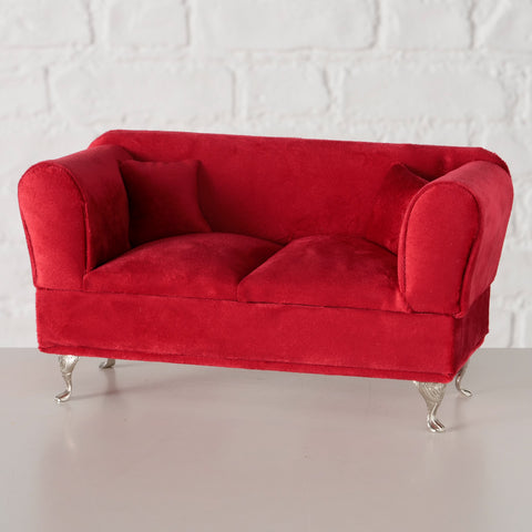 COFANETTO DIVANO ROSSO POLIEST. 10X23X15