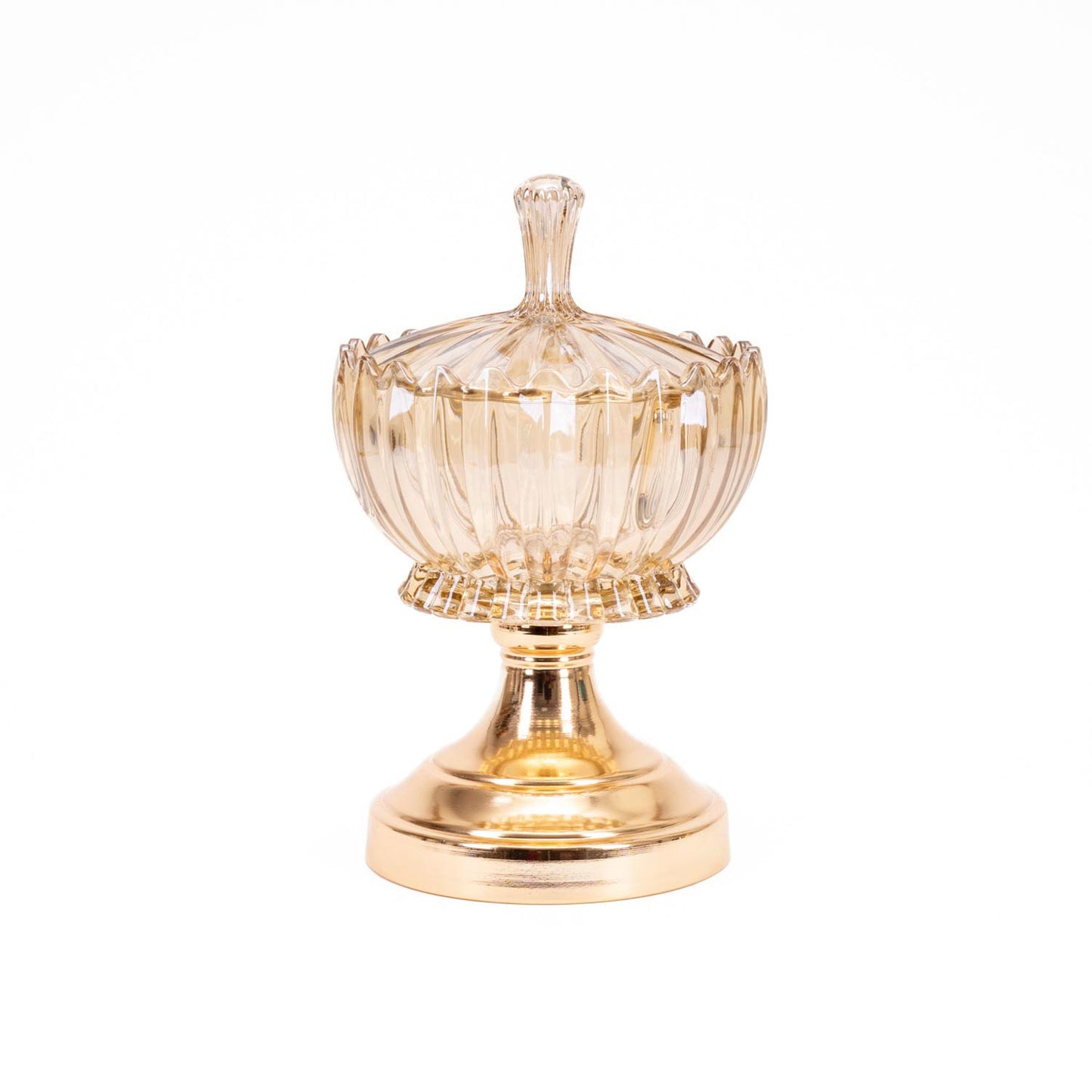 BARATTOLO DECORATIVO VETRO COPERCHI