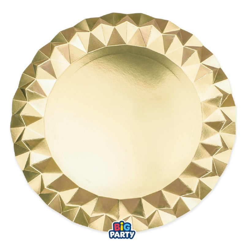 6 Sottopiatti Diamant cm.32 oro metal