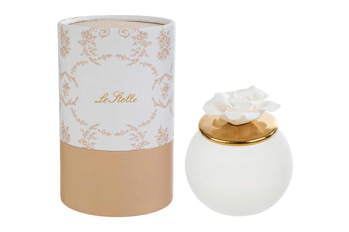 FIORE BIANCO CANDELA D7.5*H9CM