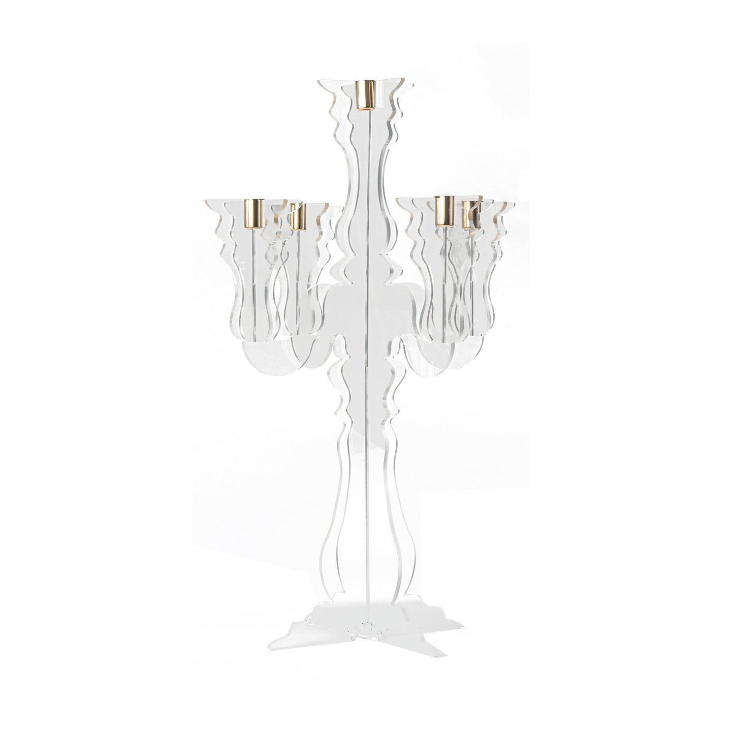 CANDELABRO PLEXIGLASS 5 BRACCIA PORTACAN