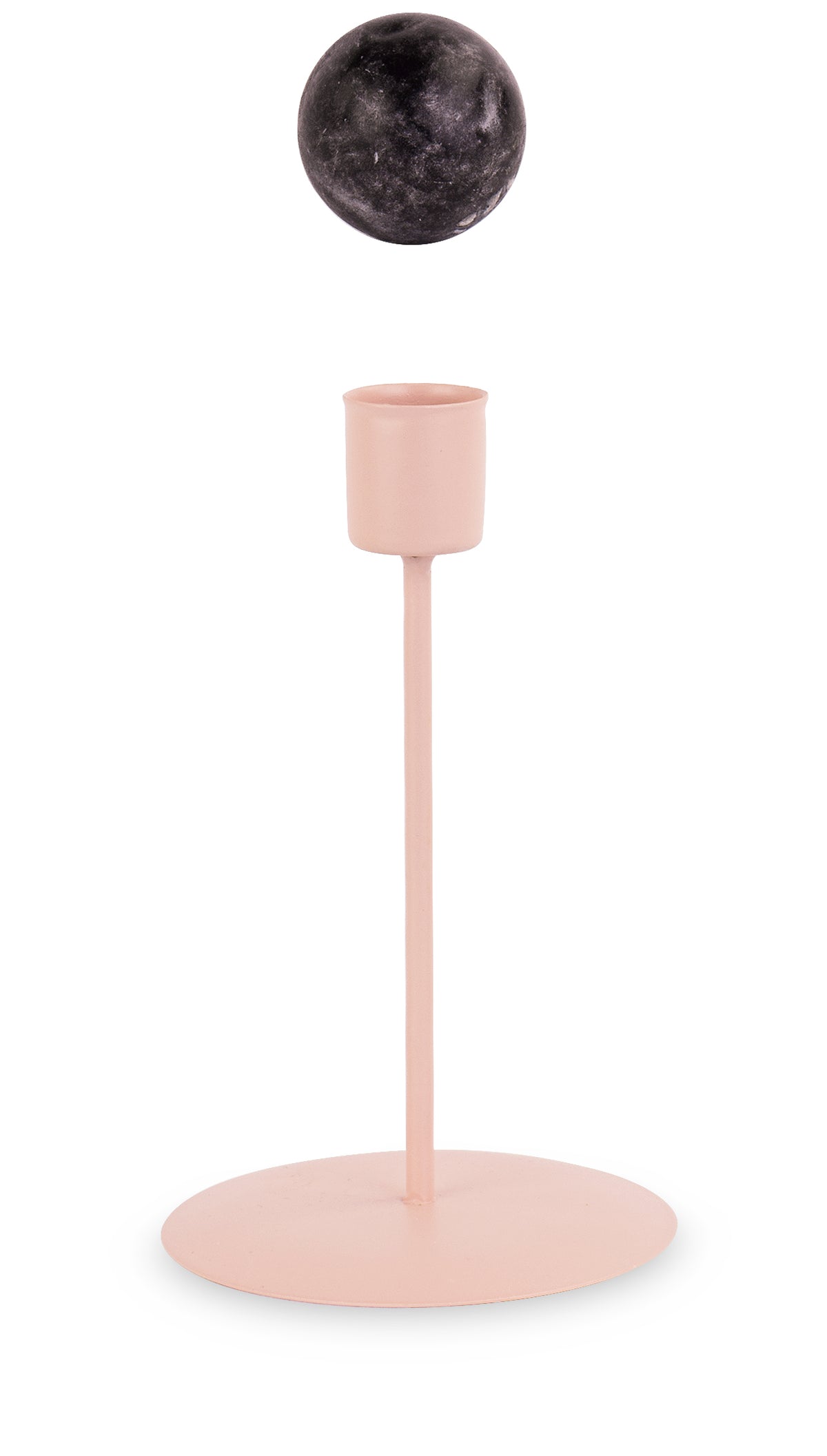 CANDELABRO METALLO ROSA D.90XH.150