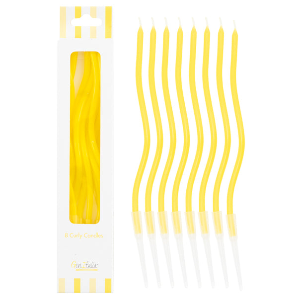 CF  DA 8 CANDELINE CURLY GIALLO