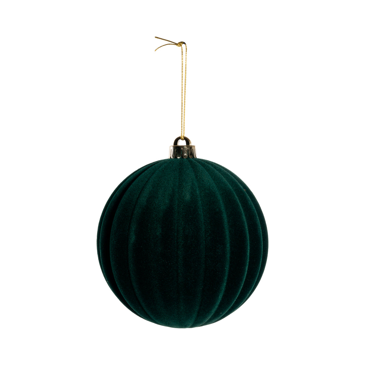 SFERA VERDE FLOCCATO D.30CM PVC