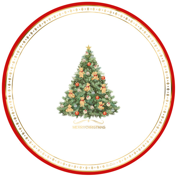 CF.6  MAXI PIATTI  CM.33 CHRISTMAS TEDDY