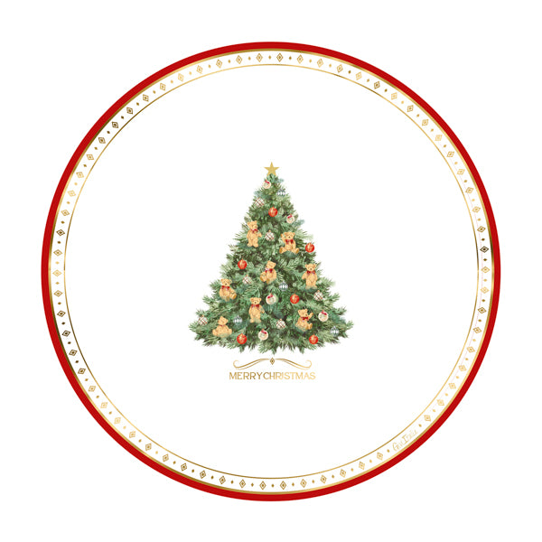 CF.8 PIATTI  CM.27 CHRISTMAS TEDDY