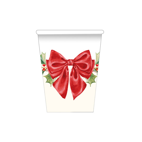 CF.8 BICCHIERI 250 CC. CHRISTMAS GARLAND