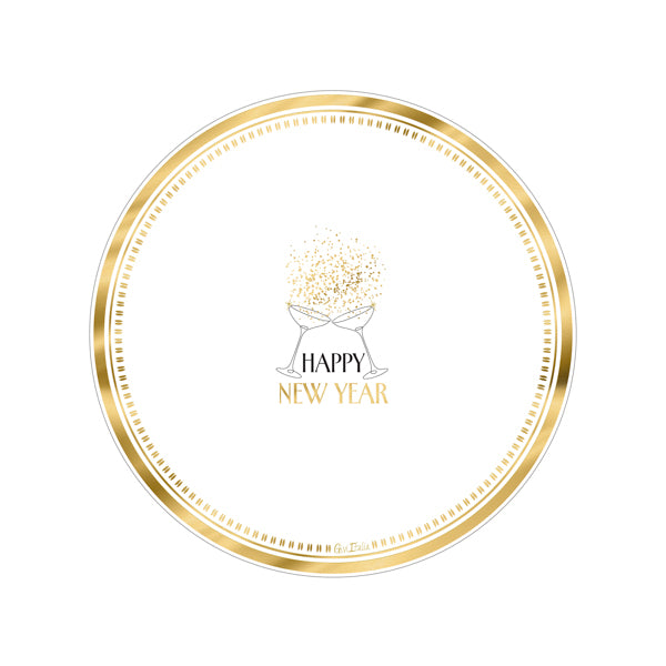 CF.8 PIATTI CM 23  HAPPY NEW YEAR CIN CI