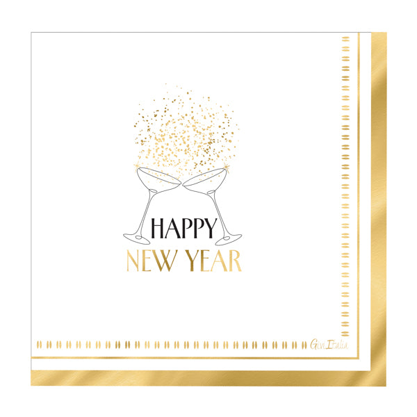 CF.16 TOVAGLIOLI CM 33X33 HAPPY NEW YEAR