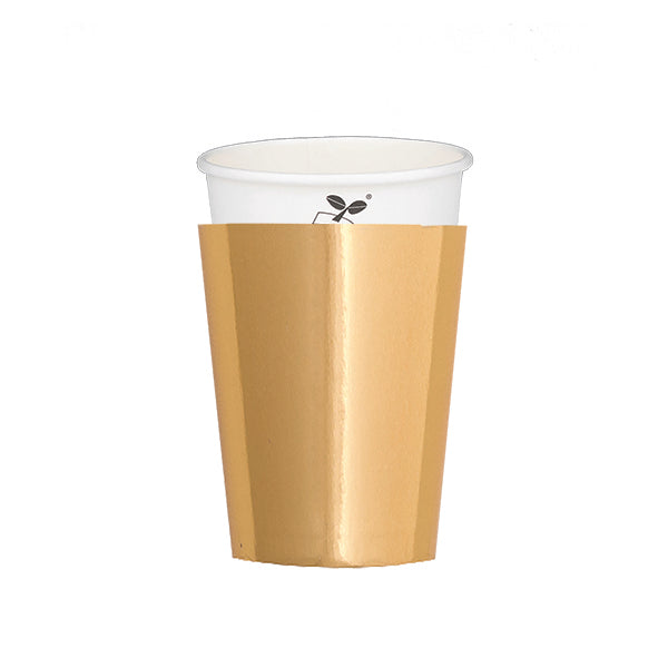 CF.8 BICCHIERI E 8 COVER ORO SATIN 250 C