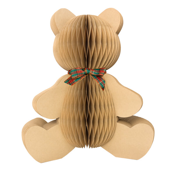 CF. ORSETTO IN CARTA CON  FIOCCO TARTAN