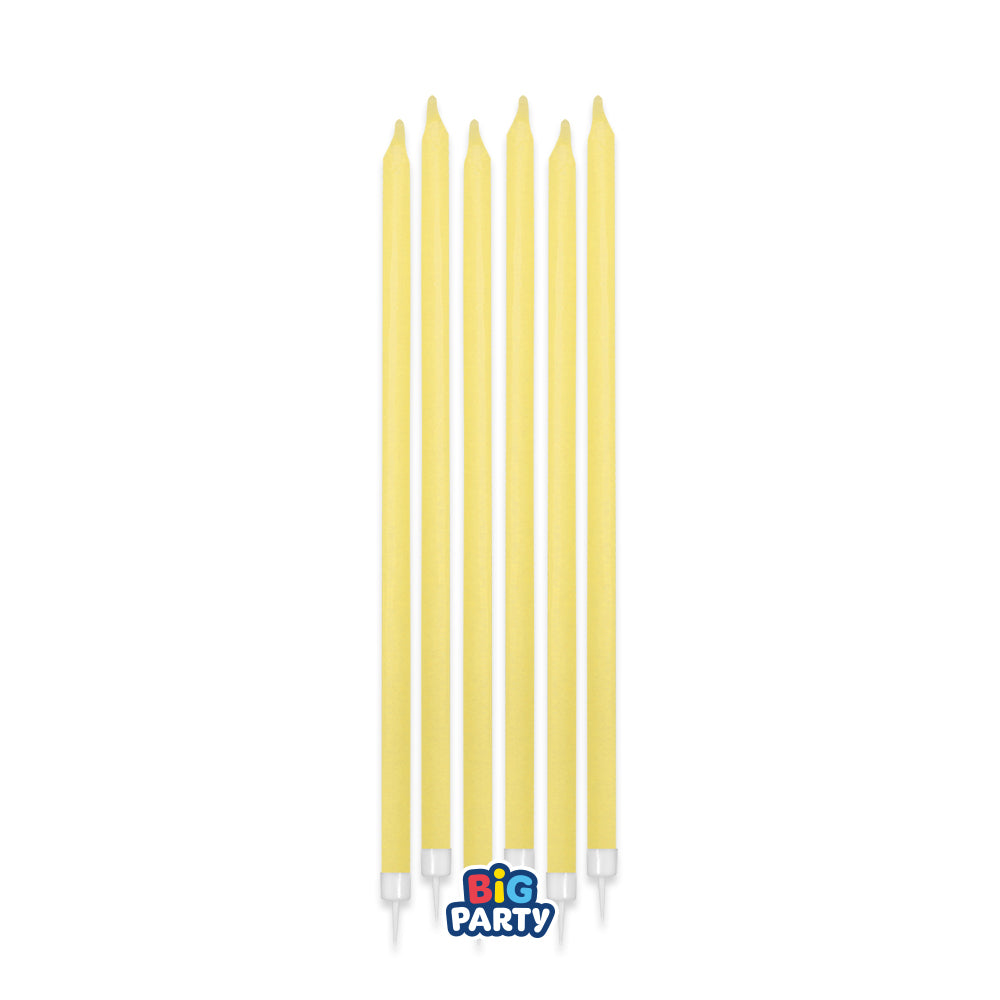 12 Cand. Matite Giallo Baby cm.15 + supp