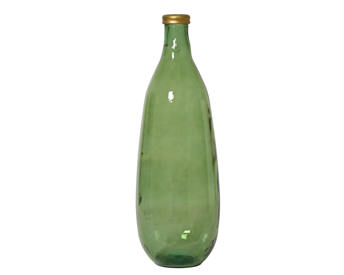 Vaas recycled glas translucent with gold