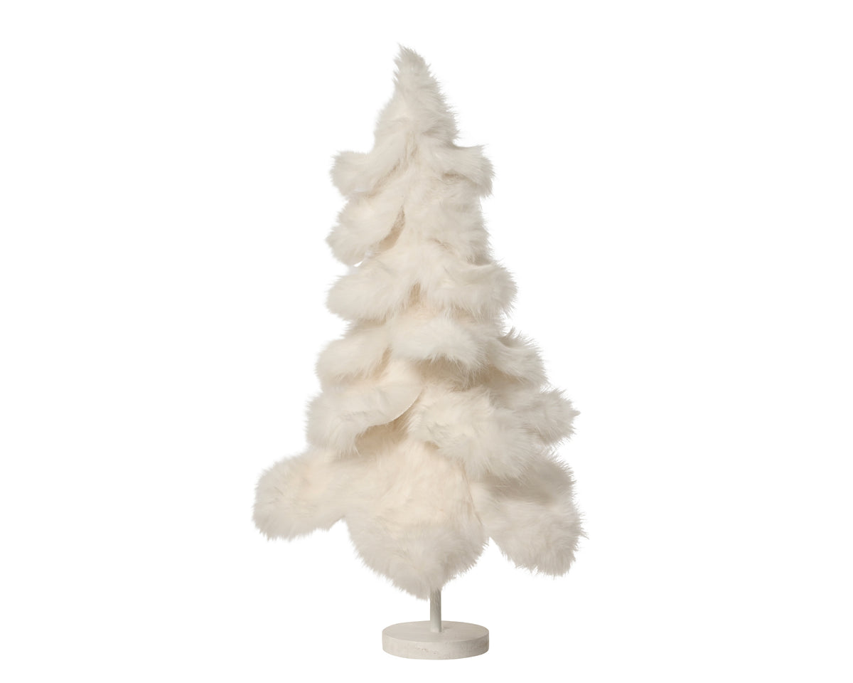 Boom kunstbont pine tree 3 layers, 12cm