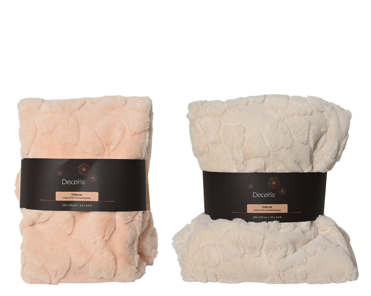 Sprei polyester pv fur jacquard bow 2col
