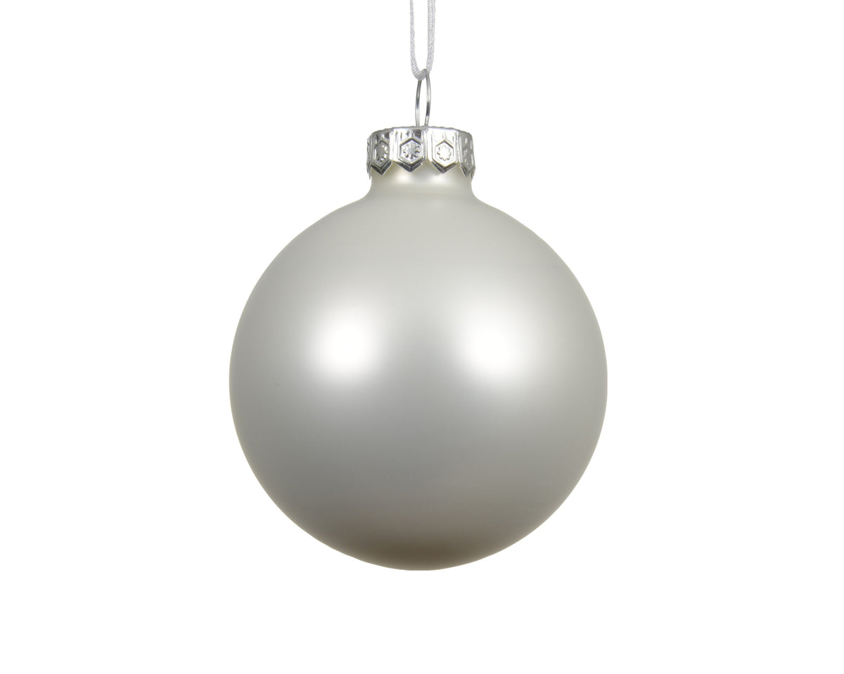 Kerstballen glas matt