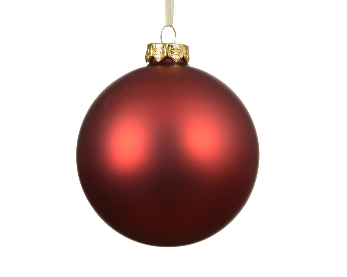 Kerstballen glas matt