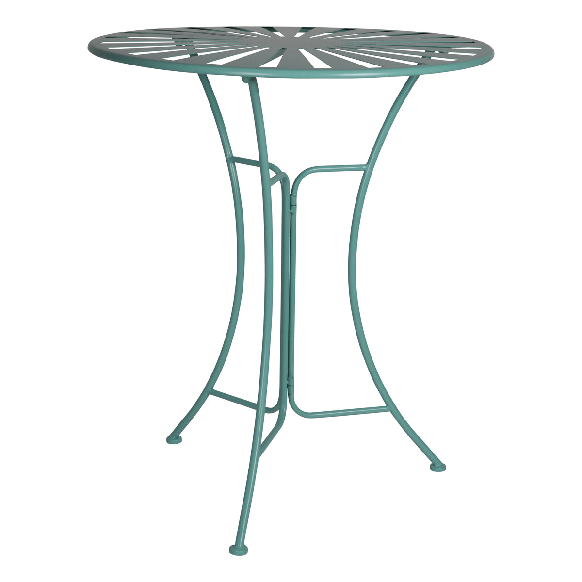 TAVOLO CELESTE D.60X71CM METALLO