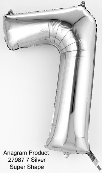 MINI SHAPE NUMBER "7" SILVER