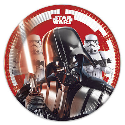 PIATTO 20 CM 8 PZ * STAR WARS FINAL BATT