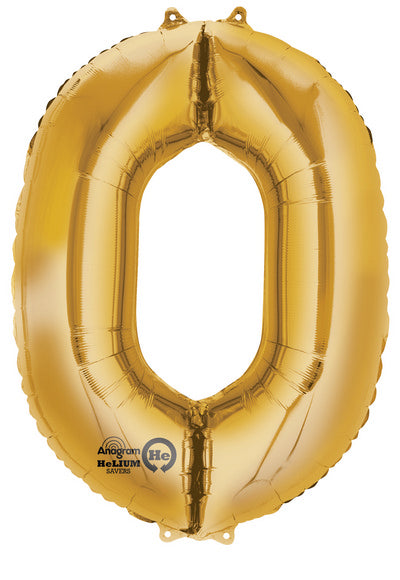 MINI SHAPE NUMBER "0" GOLD