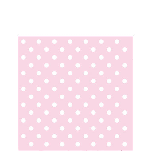 TOVAGLIOLO 25X25 POIS ROSA