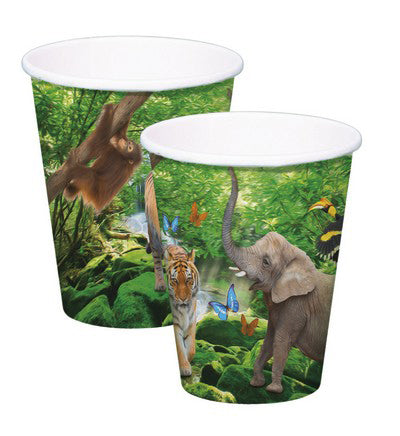 Cup 250 ml Safari Party 8pcs