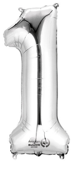 MINI SHAPE NUMBER "1" SILVER