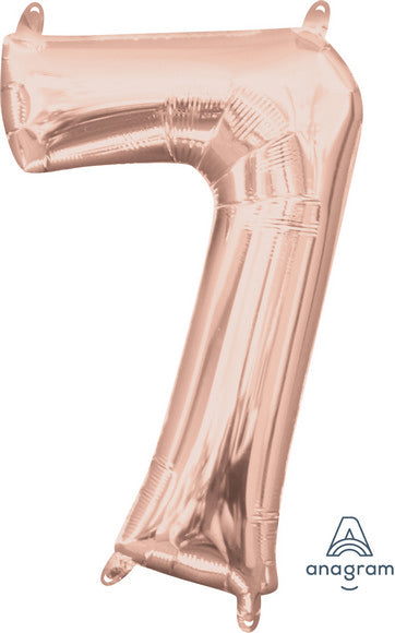 16" - 40 CM NUMBER "7" ROSE GOLD