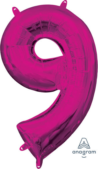 16" - 40 CM NUMBER "9" PINK