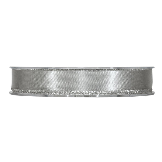 SATIN W/METAL EDGE MM15X20MT SILVER