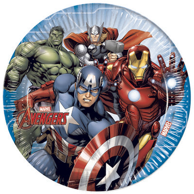 PIATTO 23 CM 8 PZ * AVENGERS MIGHTY