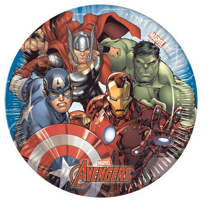 PIATTO 20 CM 8 PZ * AVENGERS MIGHTY