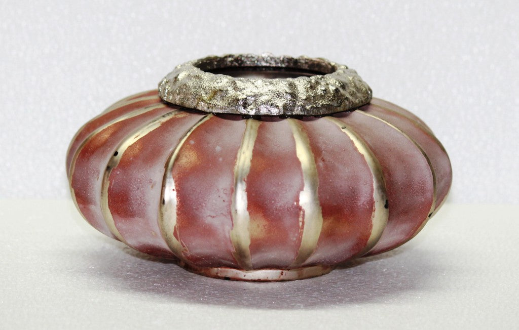 GL.-MELON-TEALIGHT 10CM ANTIQUE PINK
