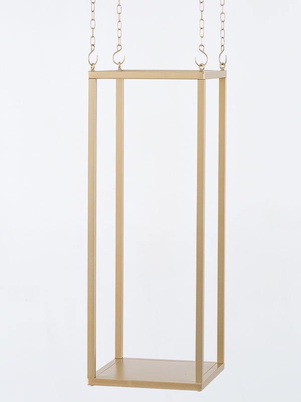 ESPOSITORE 50X50X130CM ORO METALLO