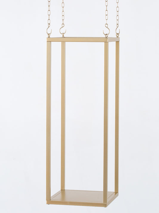 ESPOSITORE 50X50X130CM ORO METALLO