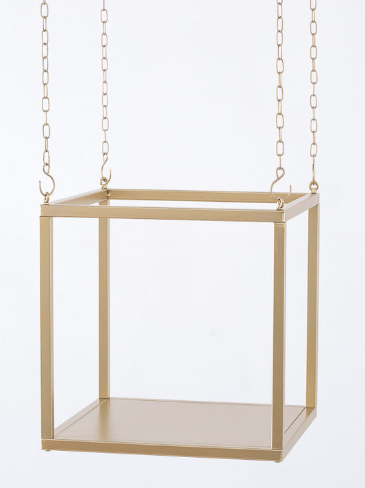 ESPOSITORE 50X50X50CM ORO METALLO