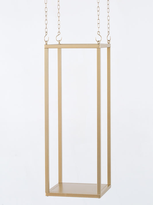 ESPOSITORE 30X30X80CM ORO METALLO