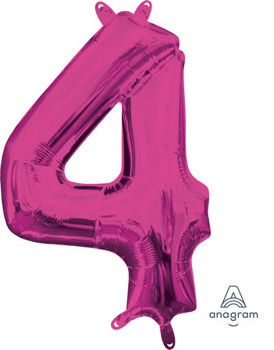 16" - 40 CM NUMBER "4" PINK