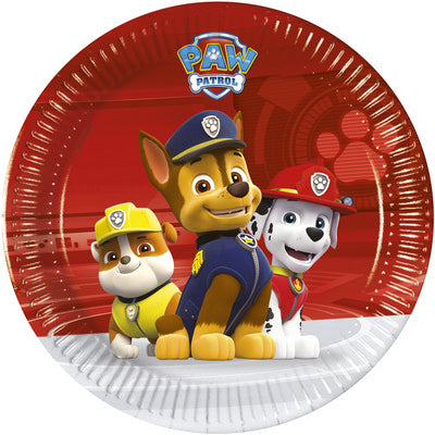 PIATTO 20 CM 8 PZ * PAW PATROL - READY F
