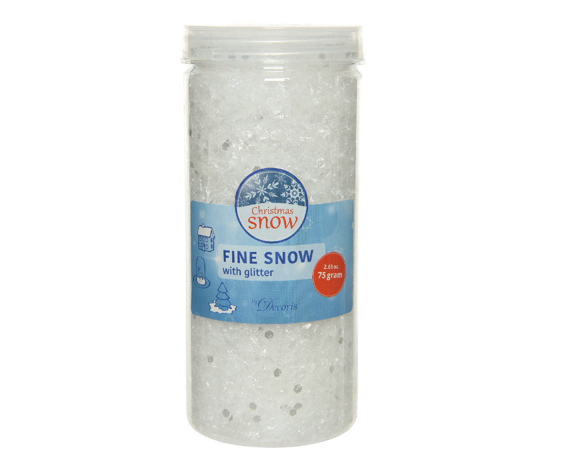 PE FINE SNOW IN JAR W GLITTER