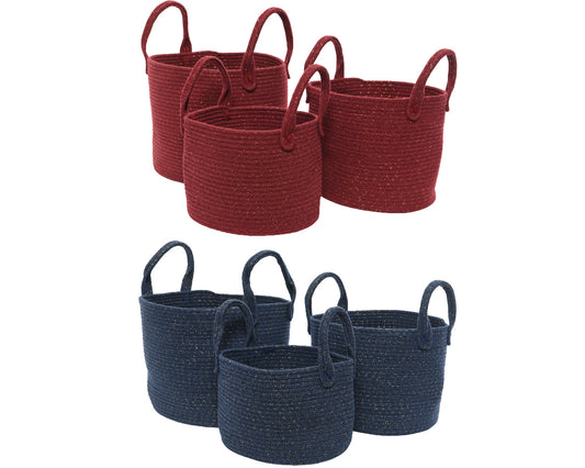 COT BASKET W TASSEL ROUND 2CL