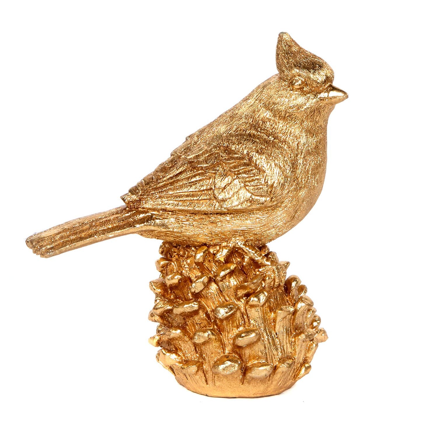 Ant.Bird On Pinecone Tt Gld 18Cm