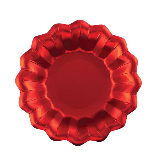 CF.8 PIATTI NEW SHAPE CM.24 ROSSO SATI