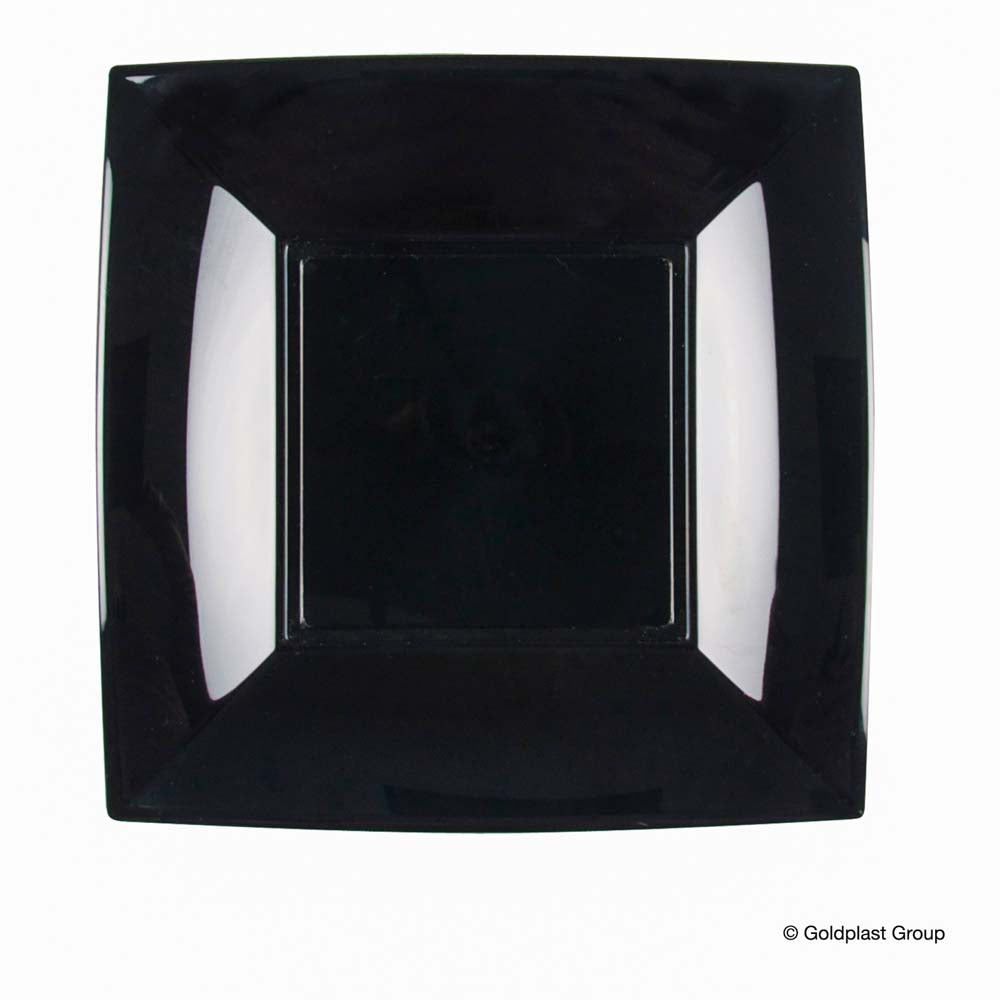PIATTO DESS. NICE PP - NERO - 180MMX180