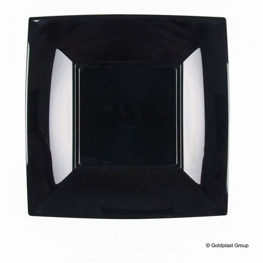 PIATTO DESS. NICE PP - NERO - 180MMX180
